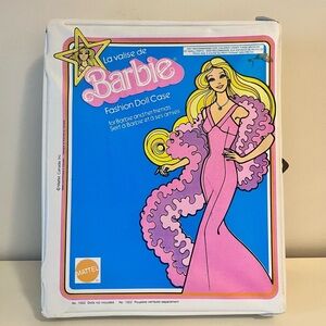 Vintage Barbie Fashion Vinyl Doll Case Mattel 1976 Superstar No. 1002